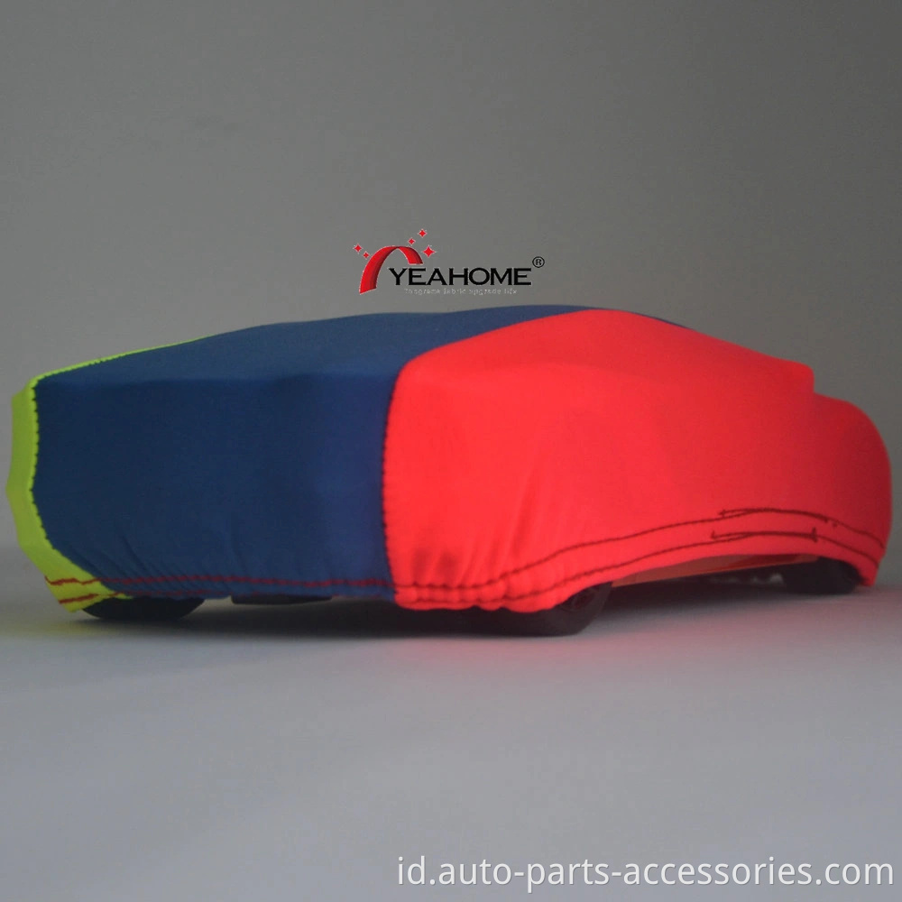 Patchwork Warna Cerah Super Stretch Indoor Car Cover Desain Baru Penutup Otomatis